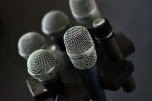 Various podcast microphones