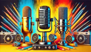 3 types of microphones shown to the reader