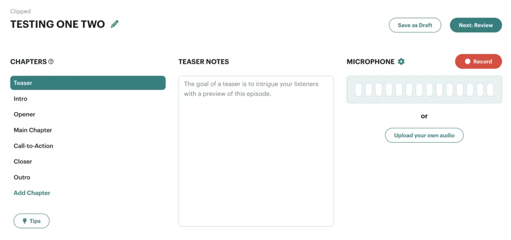 Libsyn's solution for remote recording directly within their website