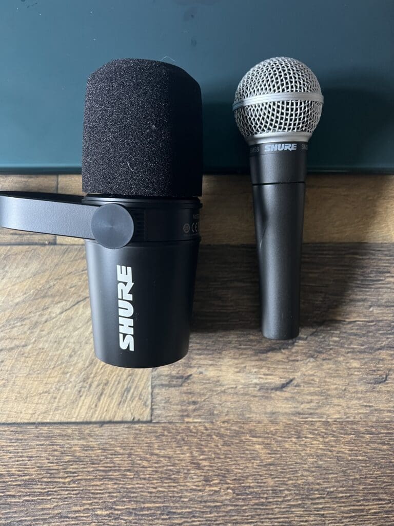 To show what good podcast microphones look like.