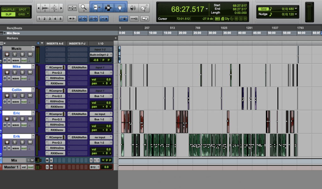 How to edit a podcast with Pro Tools. This is what a DAW (digital audio workstation) looks like.