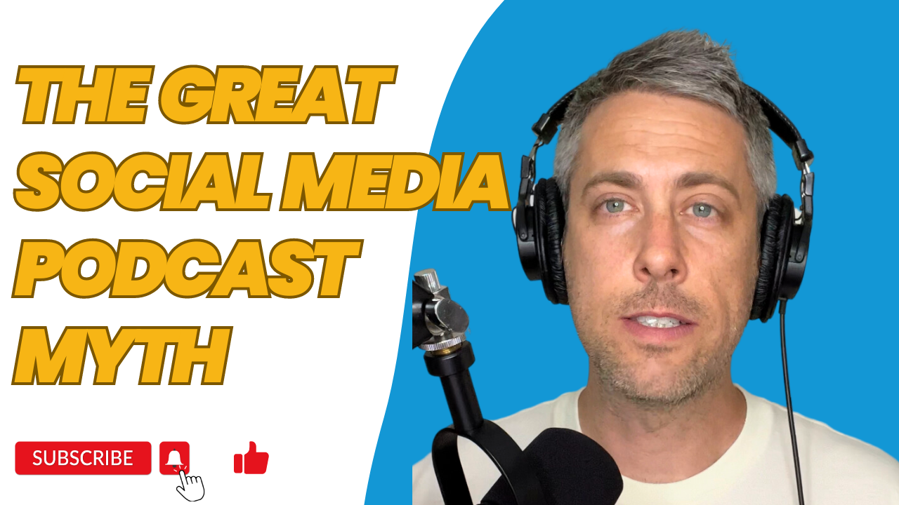 Clipped Ep 57 thumbnail. The Great Social Media Podcast Myth.