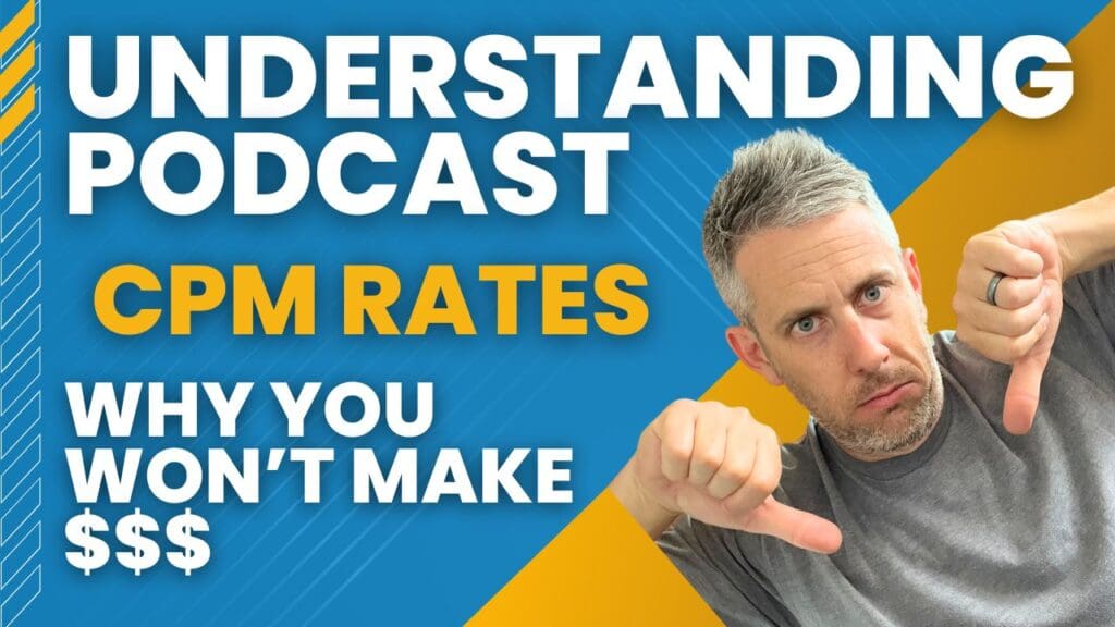 To show the thumbnail for episode 101 of CLIPPED - Understanding Podcast CPM Rates: Why You Won't Make Money From Ads and How to Monetize Instead