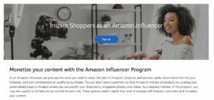 A description of The Amazon Influencer Program