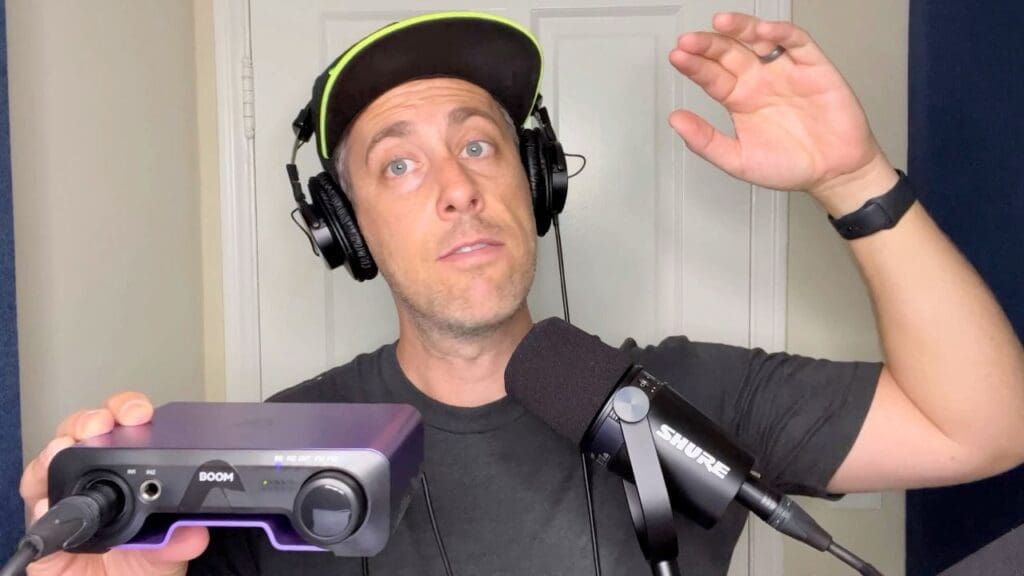 Recording a podcast with Boom